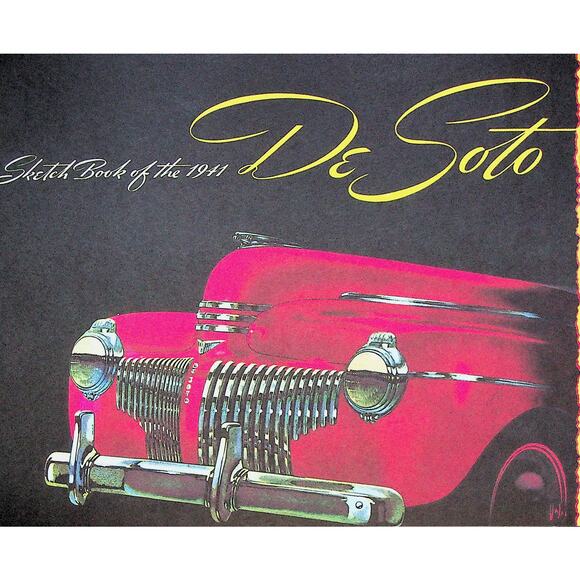 1941 Chrysler De Soto 191 Sketch Book - 1992 Reprint - Picture 1 of 8